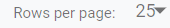 10. Rows per page