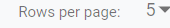 10. Rows per page