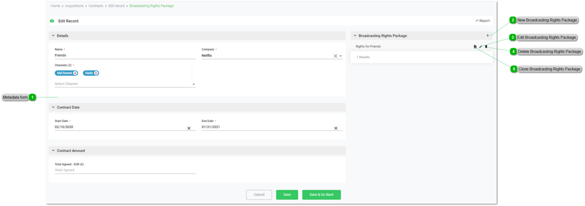 How to edit acquisition contracts
