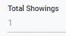 10. Total Showings