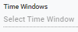 8. Time Windows