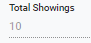9. Total Showings