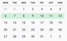 1. Calendar