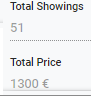 10. Total Showings & Pricing