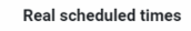 3. Real scheduled times