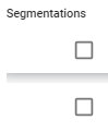 12. Select / Unselect 
Segmentations 