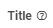 11. Publication Title