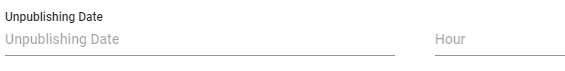 4. Unpublishing Date/Hour