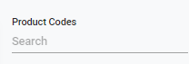 1. Search Product Codes