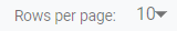 10. Rows per page