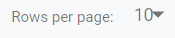 10. Rows per page